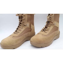 Vulcanized Construction Sued Leather And Fabric Army Military Boots